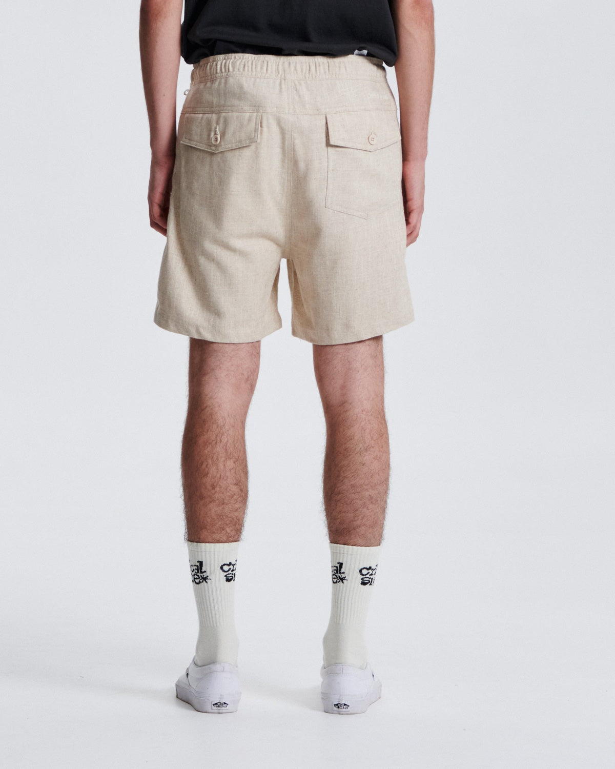 The Critical Slide Society Cruiser Linen Short Ecru 36