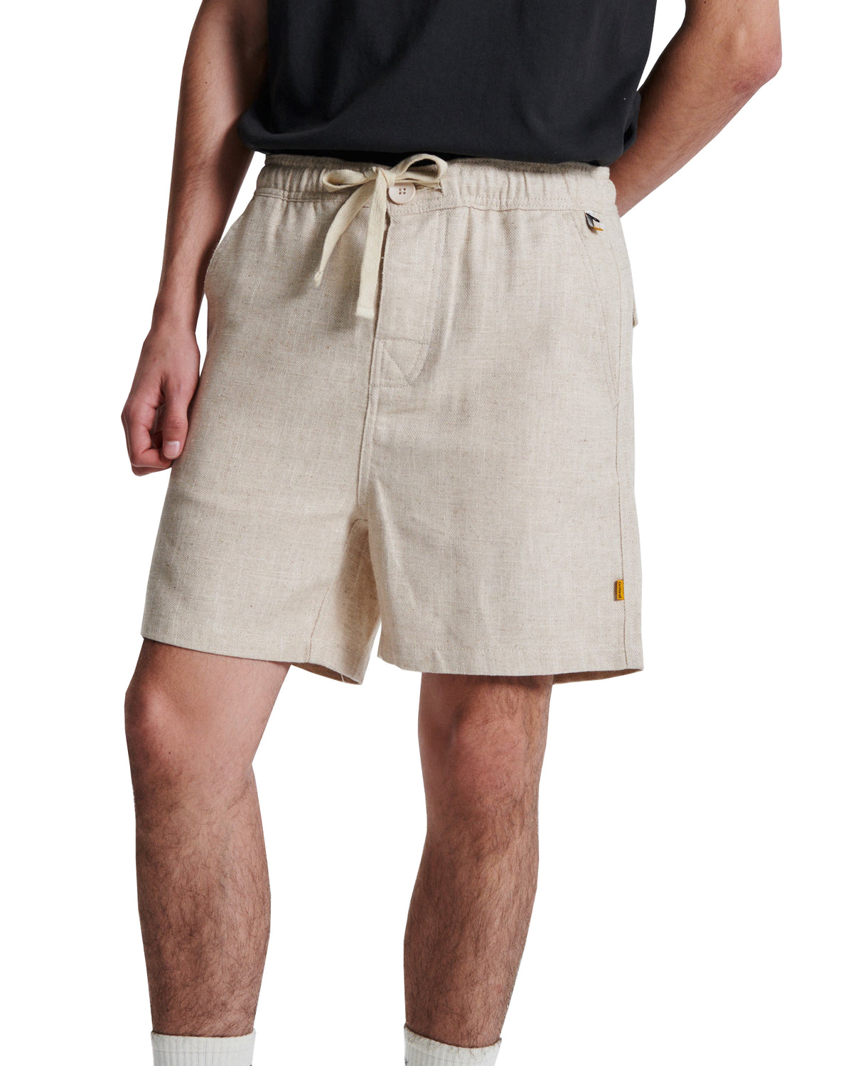 The Critical Slide Society Cruiser Linen Short Ecru 36