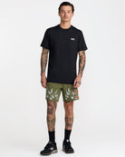 RVCA YOGGER 2 IN 1 SHORT 17 ARM-ARMY GREEN L