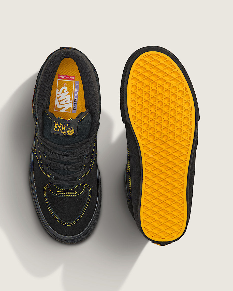 Vans Skate Half Cab  Black/Mustard 11.5