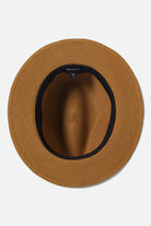 Brixton Roma Straw Fedora Dark Tan/Primal Green L/XL
