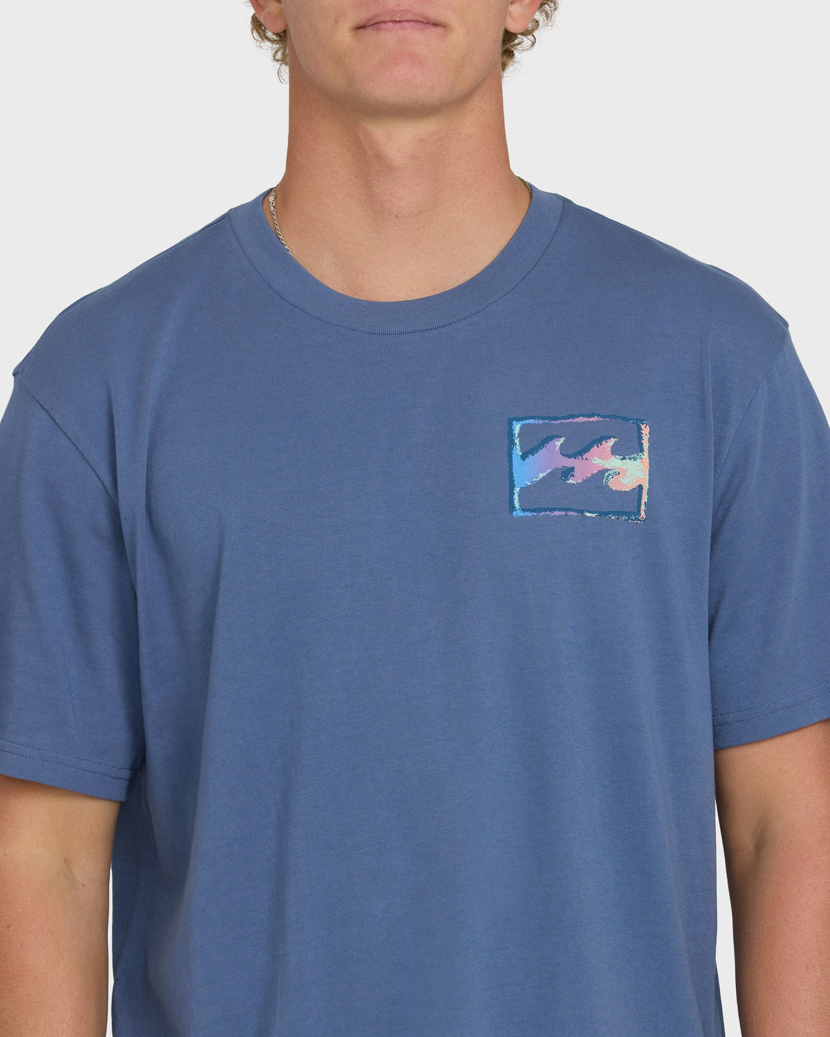 Billabong Crayon Wave Premium SS Tee Blue Horizon L
