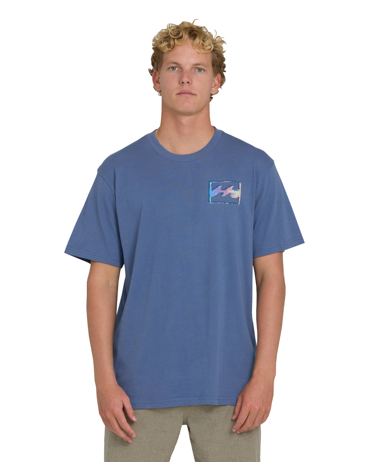 Billabong Crayon Wave Premium SS Tee Blue Horizon M