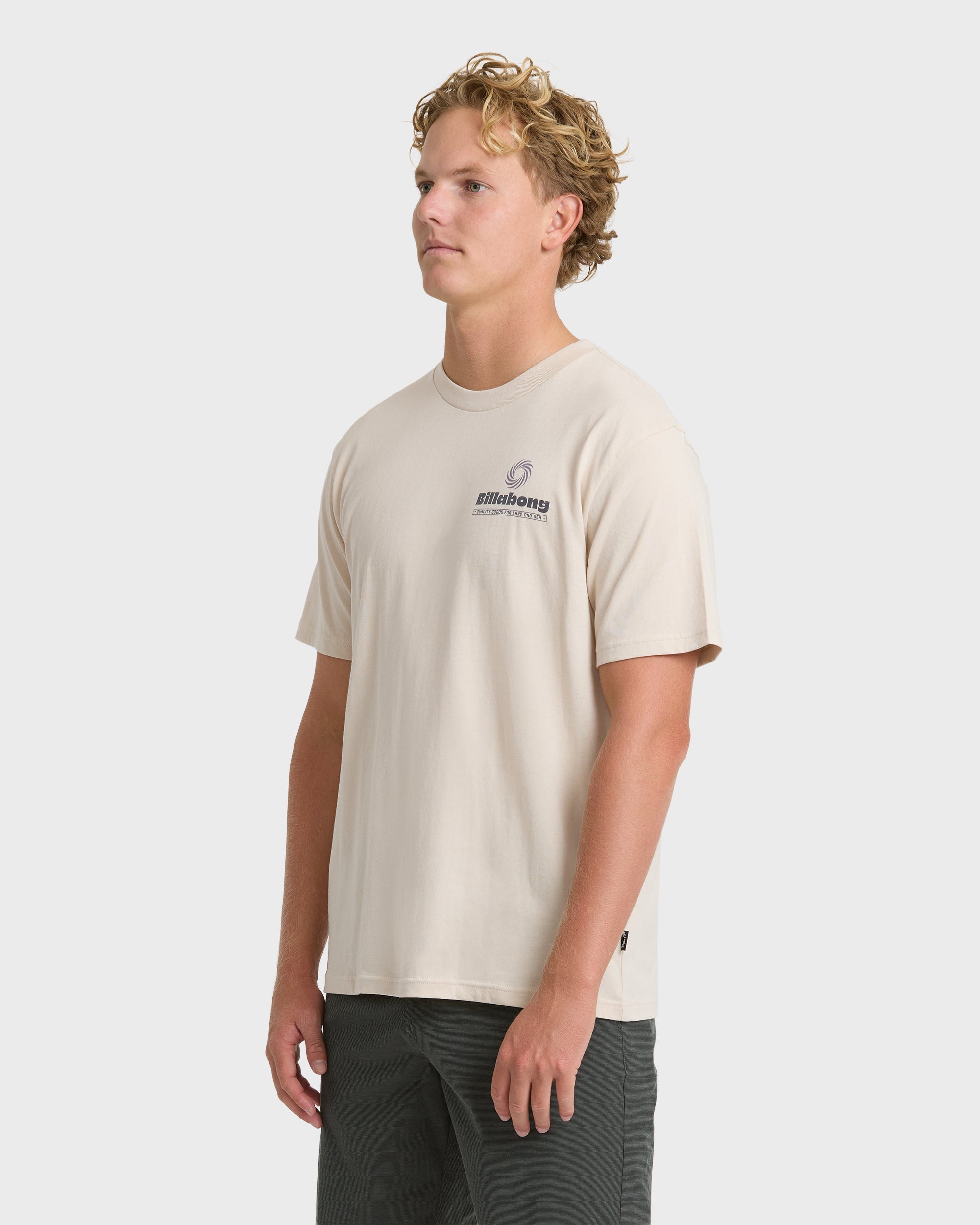 Billabong SINGLE FIN PREMIUM SS Shirt Oatmeal XL