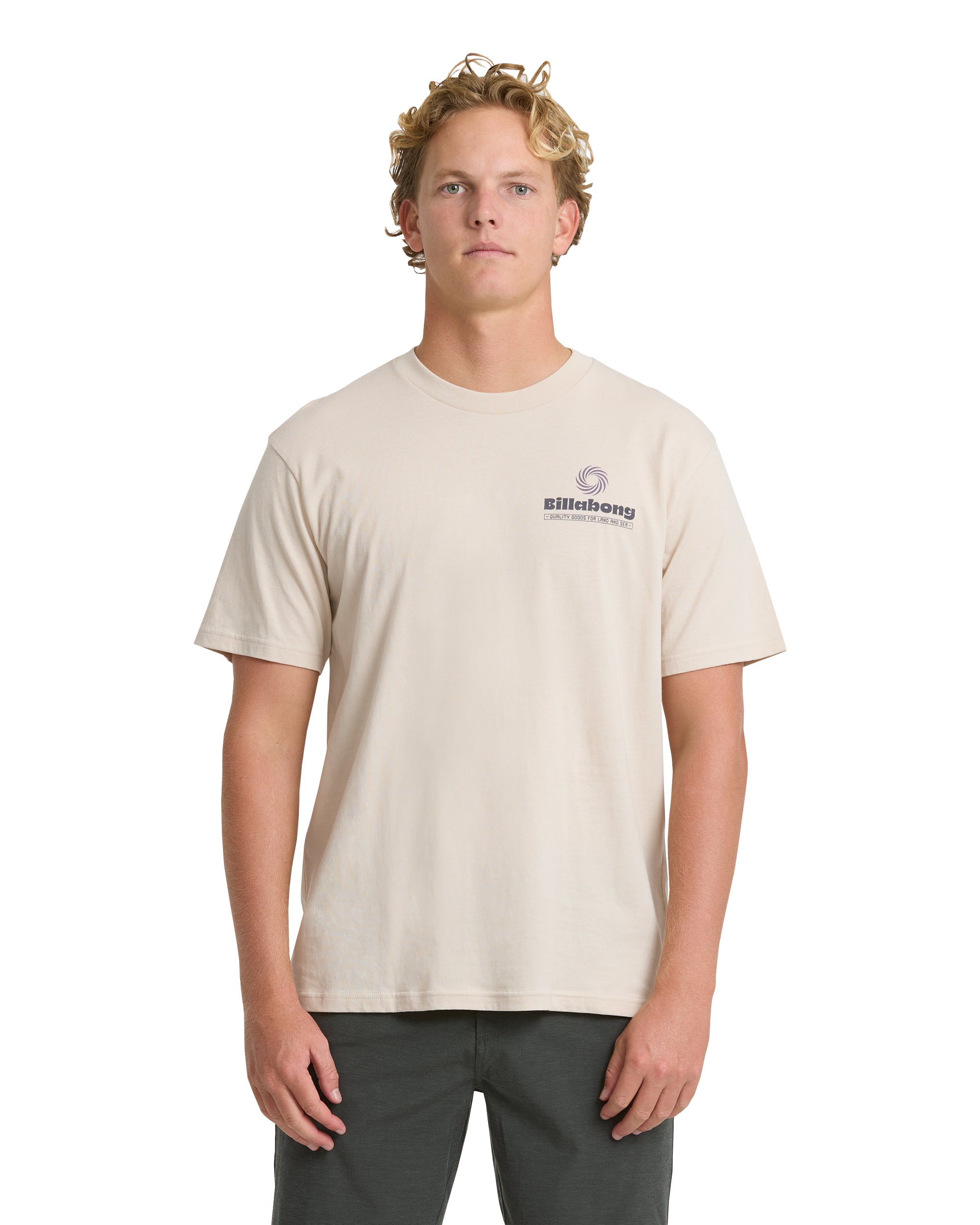 Billabong SINGLE FIN PREMIUM SS Shirt Oatmeal L