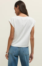 Z Supply Camino Jersey Top  WHT XS
