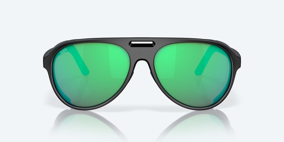 Costa Del Mar Grand Catalina Polarized Sunglasses MatteBlack GreenMirror 580G