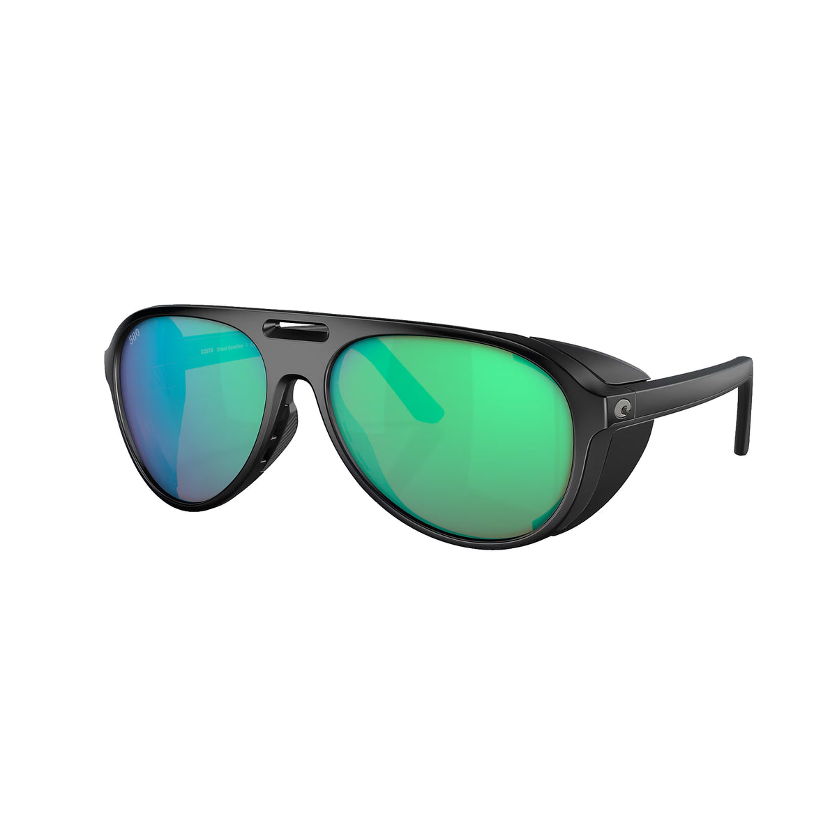 Costa Del Mar Grand Catalina Polarized Sunglasses MatteBlack GreenMirror 580G