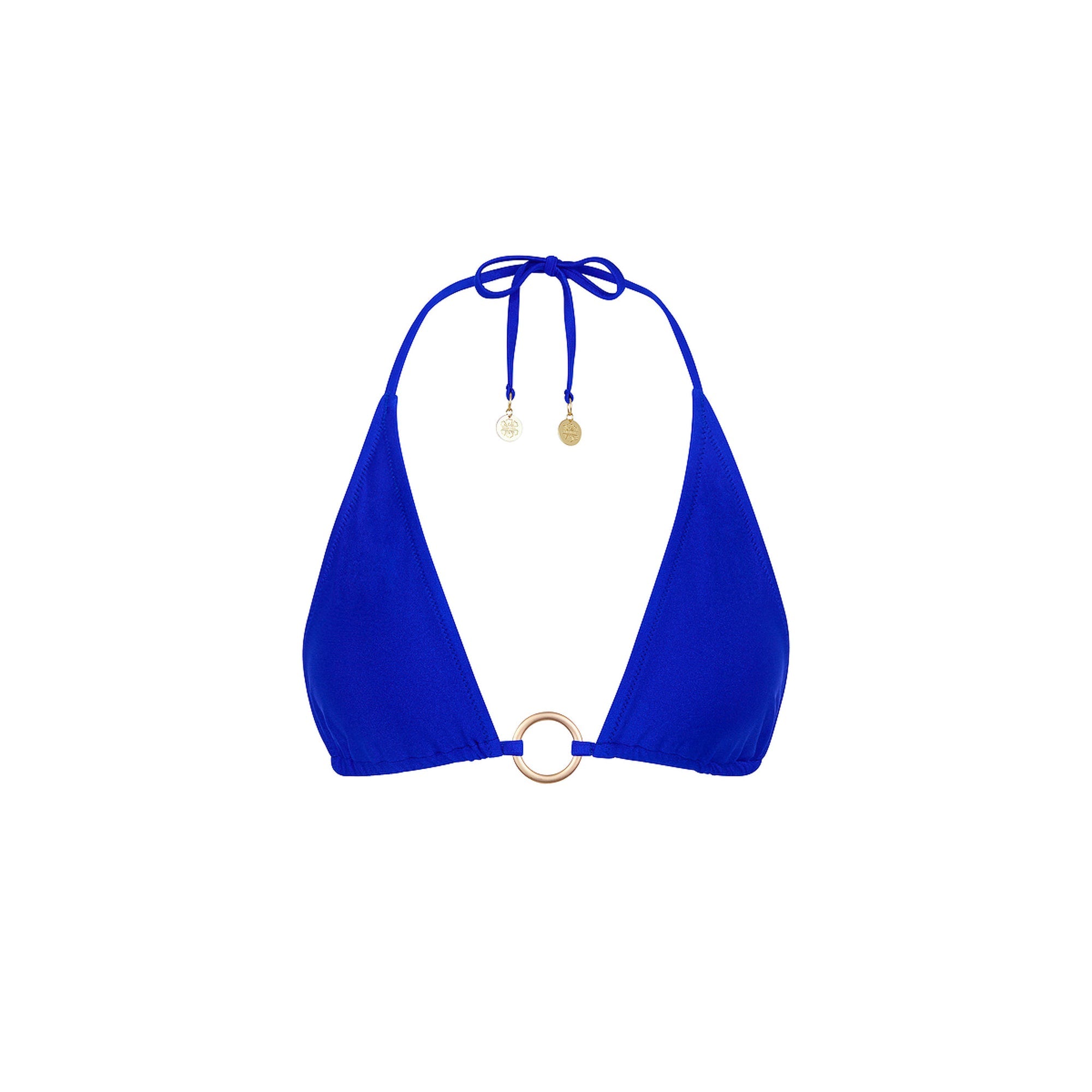 Kulani Kinis Ring Halter Top BlueLagoon L