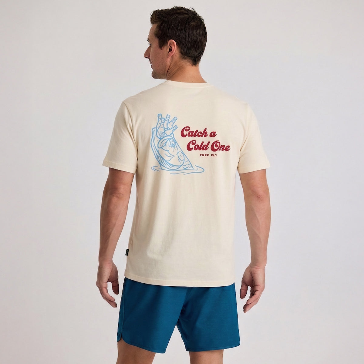Free Fly Cold Ones Pocket Tee Bone XL