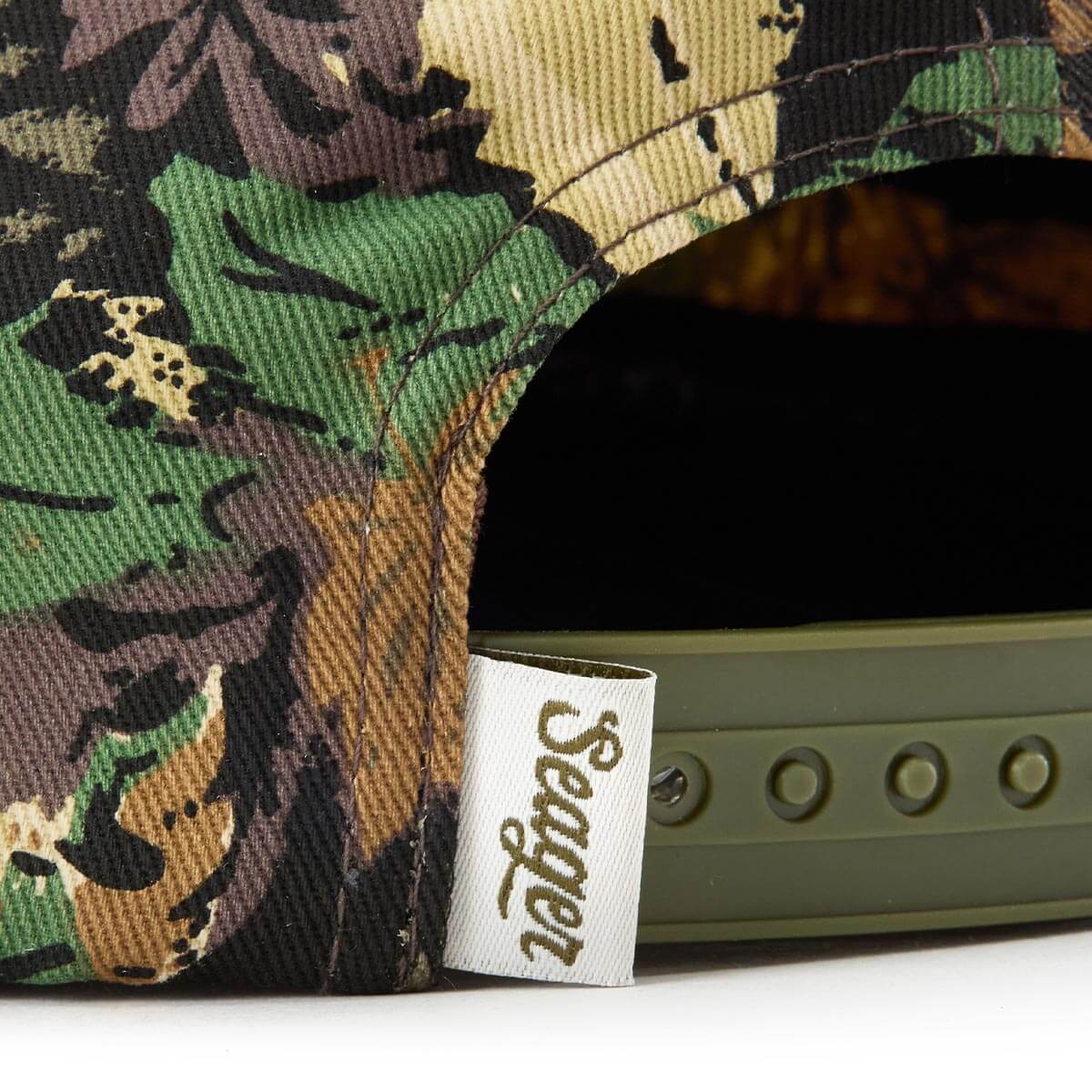 Seager Uncle Bill Hemp Snapback Hat Camo/Cream OS