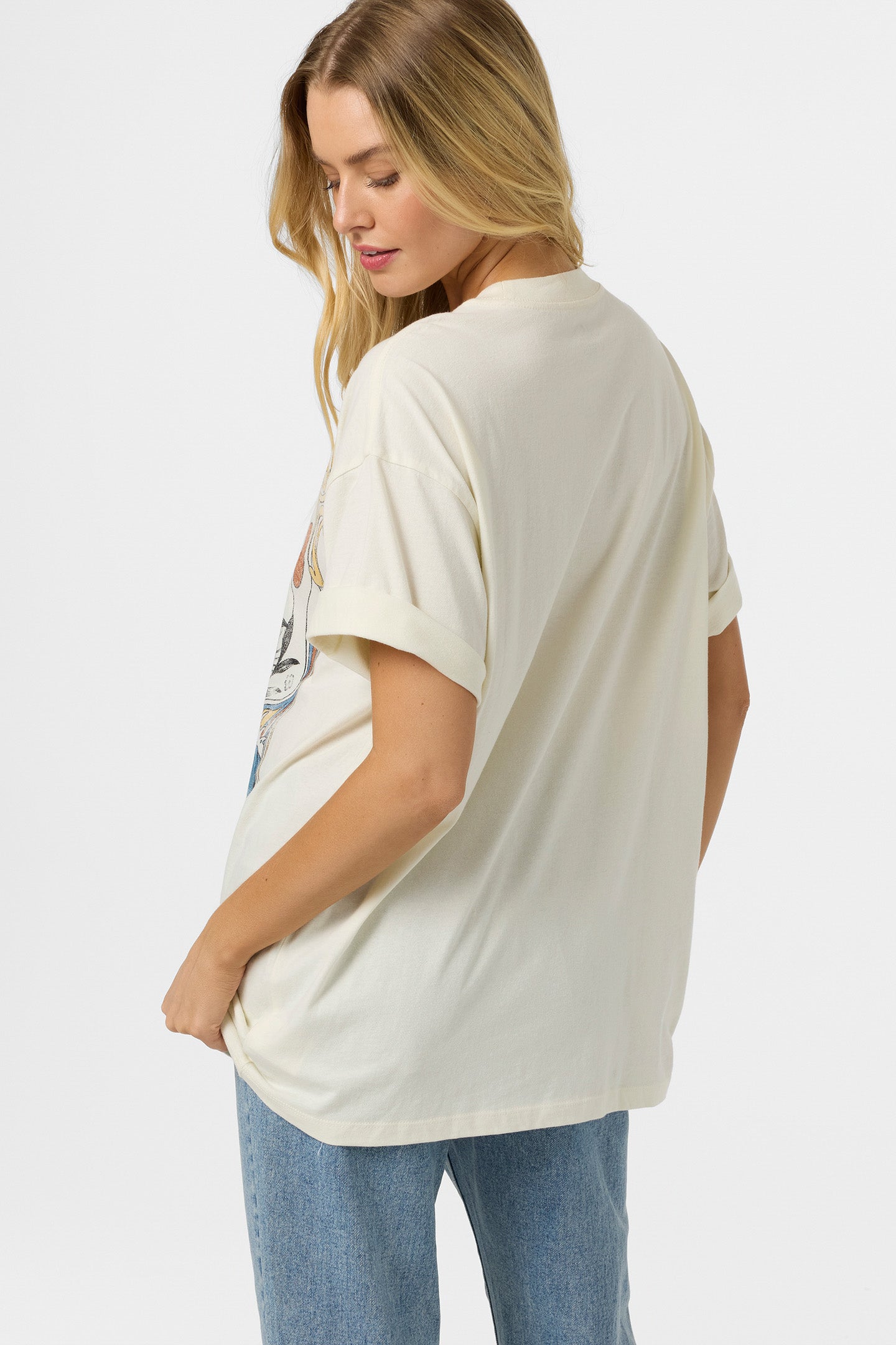 O'Neill WAVE RIDER OVERSIZED TEE Shirt Tofu XS