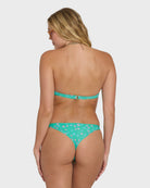 Billabong SHIP WRECKED SHELLY BANDEAU WOMEN Top Green Tropics XS
