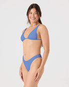 Roxy Haliewa Built Up Triangle Bikini Top CORNFLOWER S