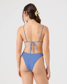 Roxy Haliewa Built Up Triangle Bikini Top CORNFLOWER L