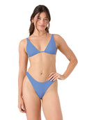 Roxy Haliewa Built Up Triangle Bikini Top CORNFLOWER M