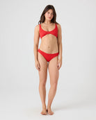 ROXY RIB ROXY LOVE HIPSTER MOD Bra RED HOT S