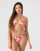 ROXY DAYS OF SUMMER TIKI TRI Top IVORYRED XS