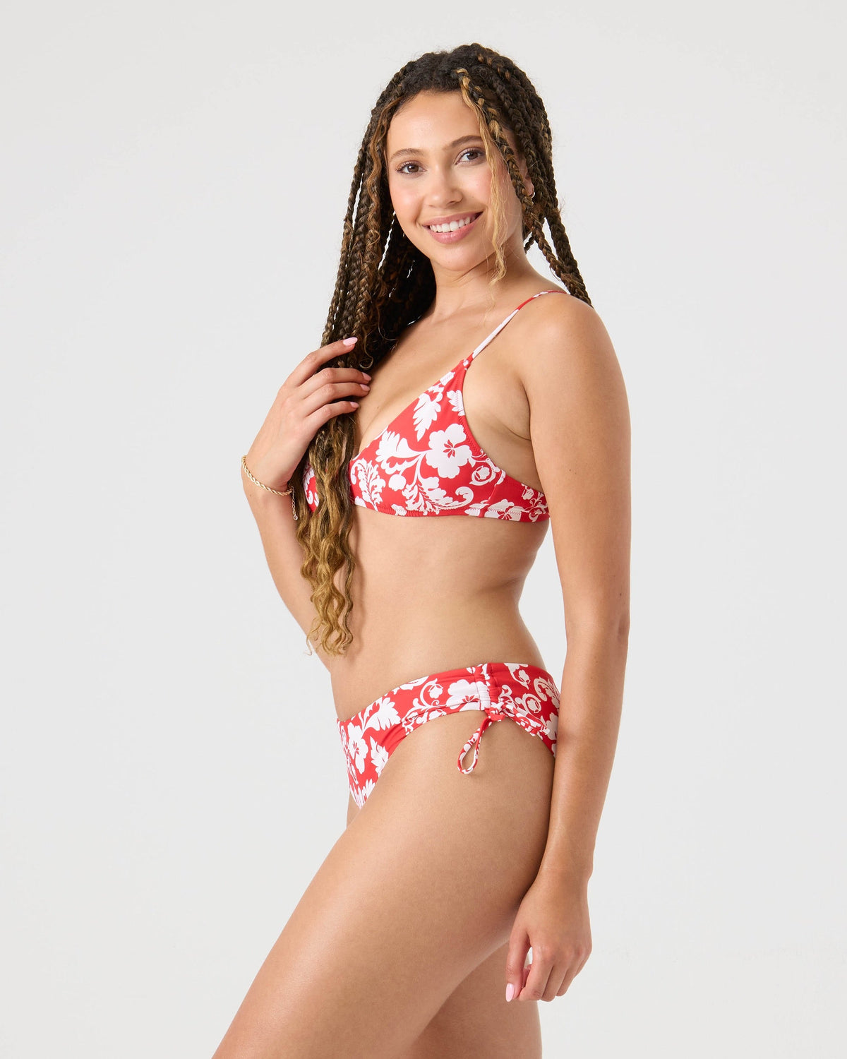 ROXY DAYS OF SUMMER ATHLETIC Top IVORYRED S