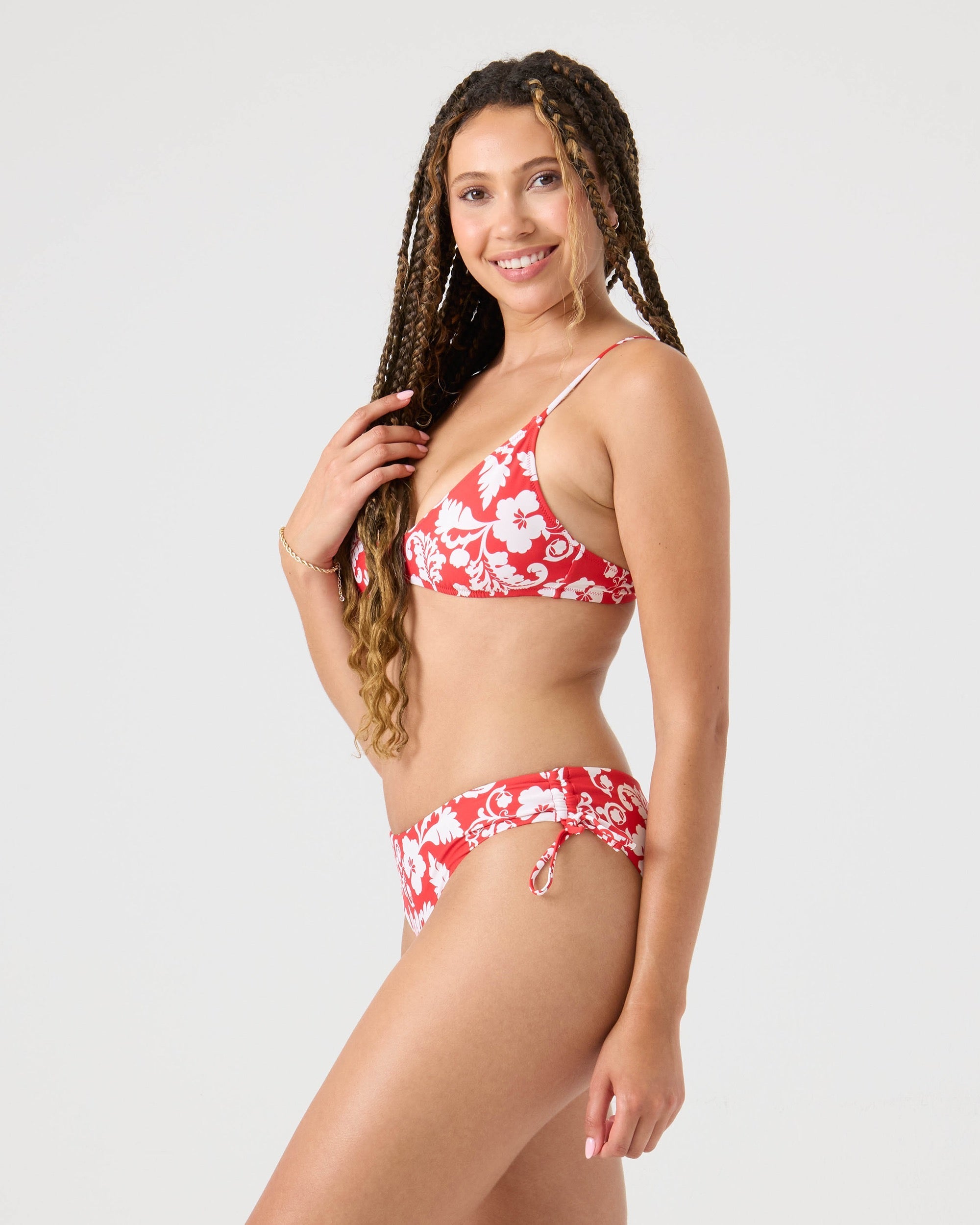 ROXY DAYS OF SUMMER ATHLETIC Top IVORYRED L