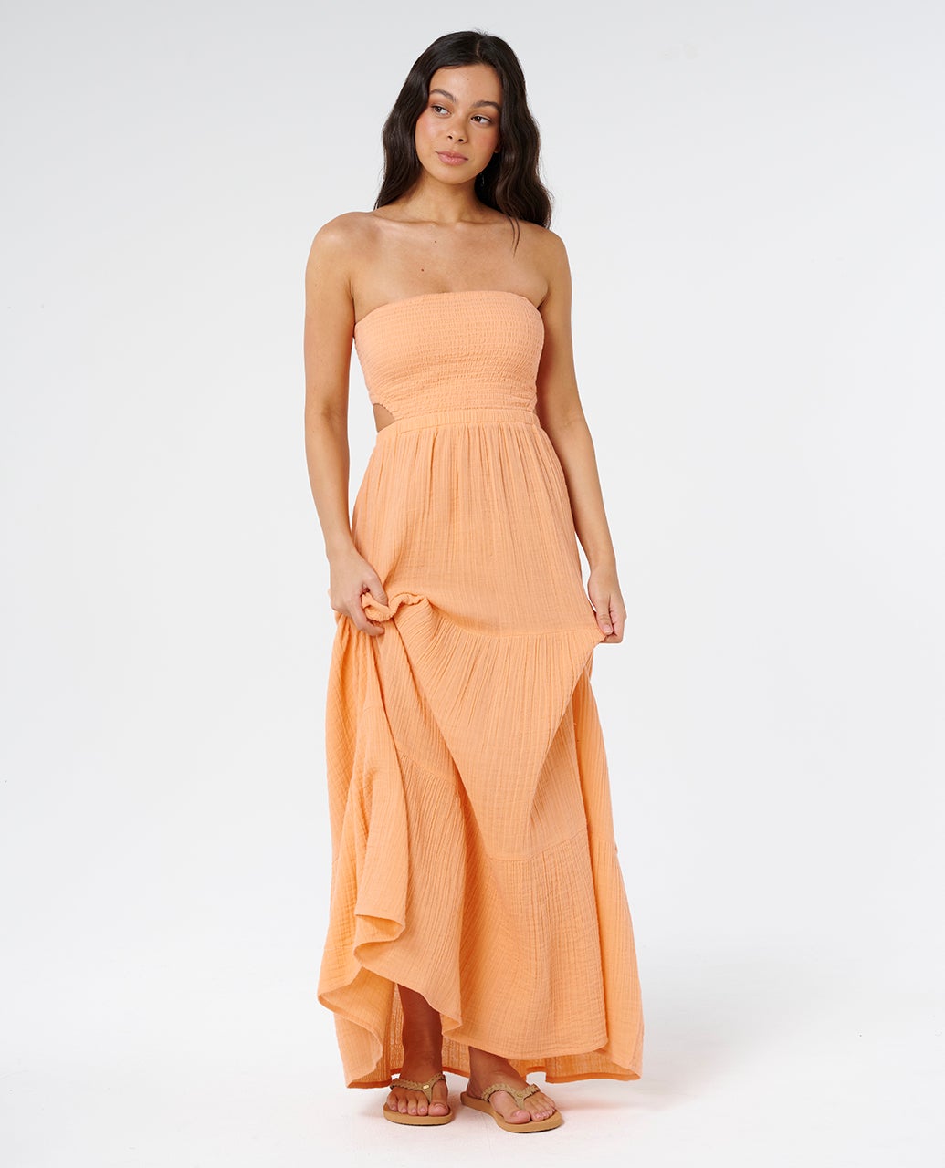 RIP CURL PREMIUM SURF MAXI DRESS Papaya L
