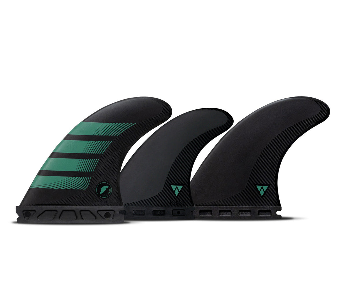Future Fins F6 Alpha 5-Fin Set Carbon-Teal M-NEW