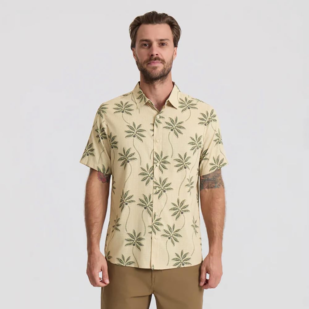 ROARK Bless Up Breathable Stretch Shirt Fossil Print L