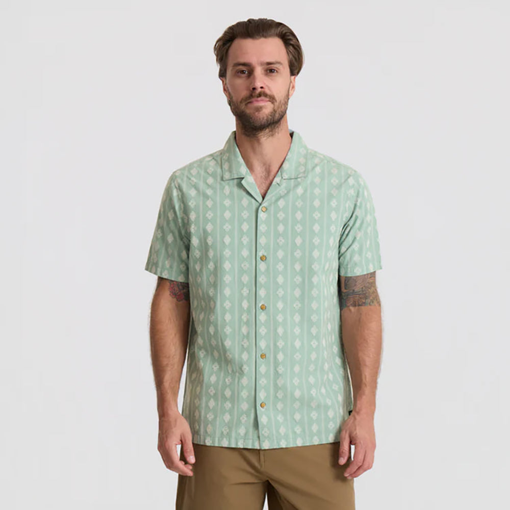 ROARK GONZO SS WOVEN Hazy Blue Jacquard S