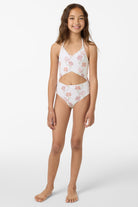O'Neill Ivy Floral Cinched One Piece TOFU 8