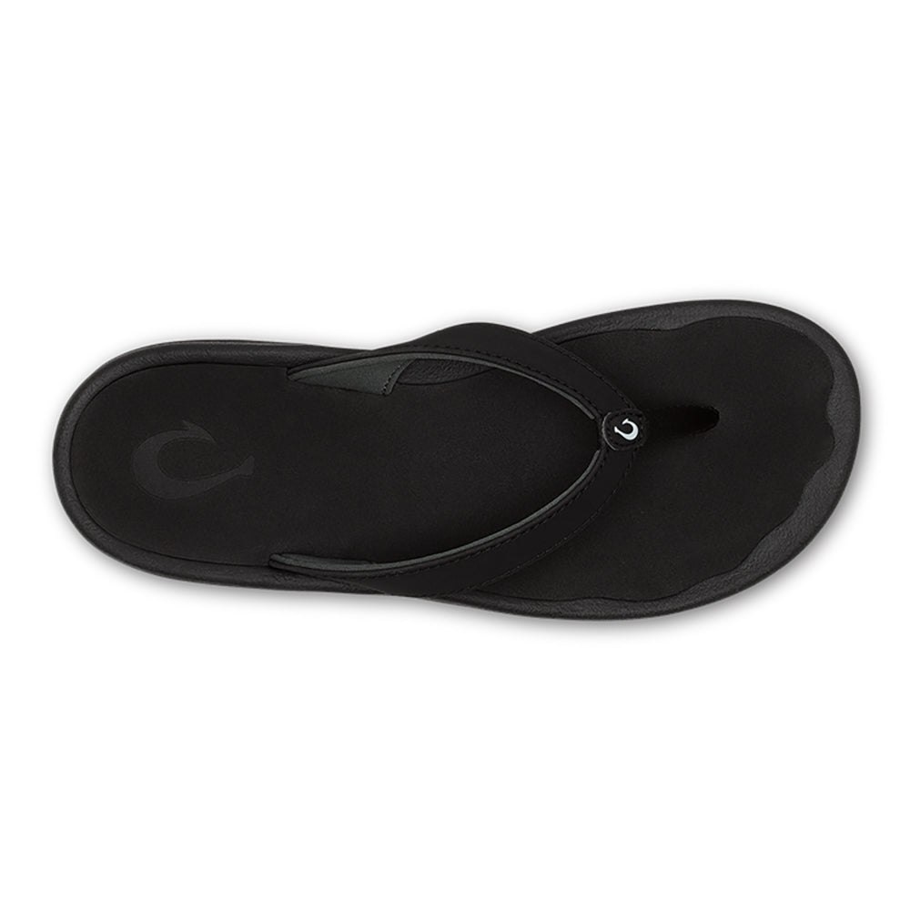 Olukai Ohana Lahi Womens Sandal 4040-Black-Black 6