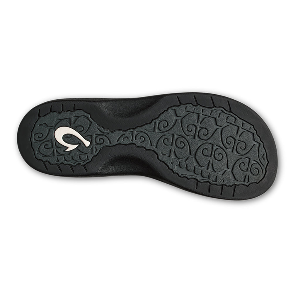 Olukai Ohana Lahi Womens Sandal 4040-Black-Black 10
