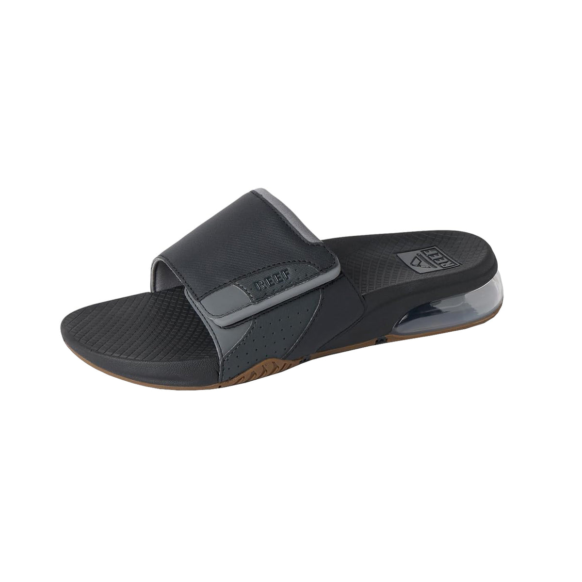 Reef Fanning + Slide Mens Sandal Black-Grey 13