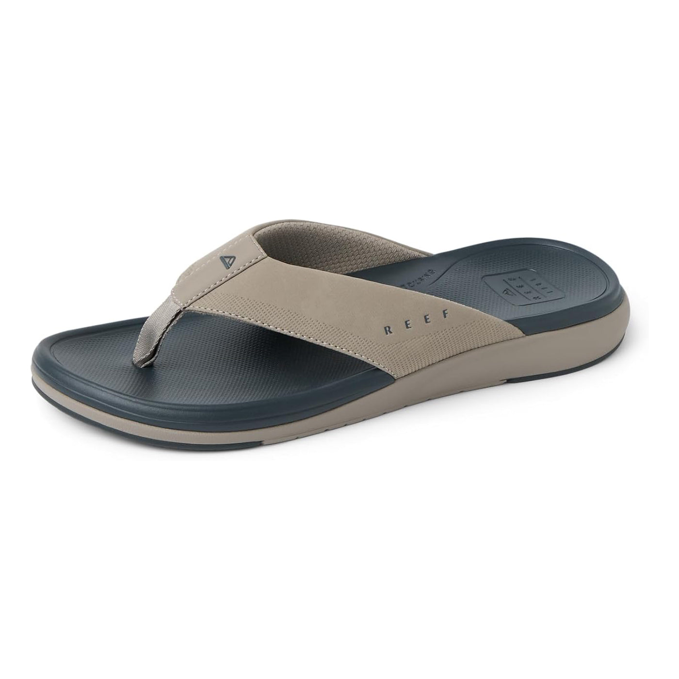 Reef Cushion Norte Mens Sandal Dark Grey-Tan 8