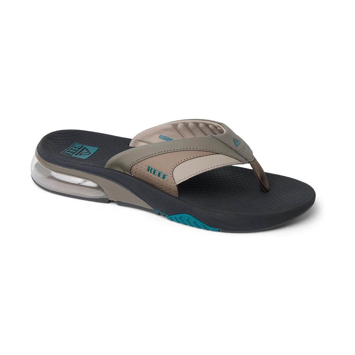 Reef Fanning + Mens Sandal Tan-Grey-Spruce 13