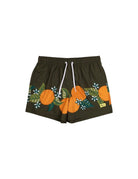 Duvin Tropical Orange Swim Short Black M