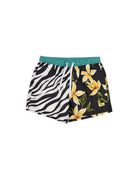 Duvin Flower Zebra Swim Short Black L