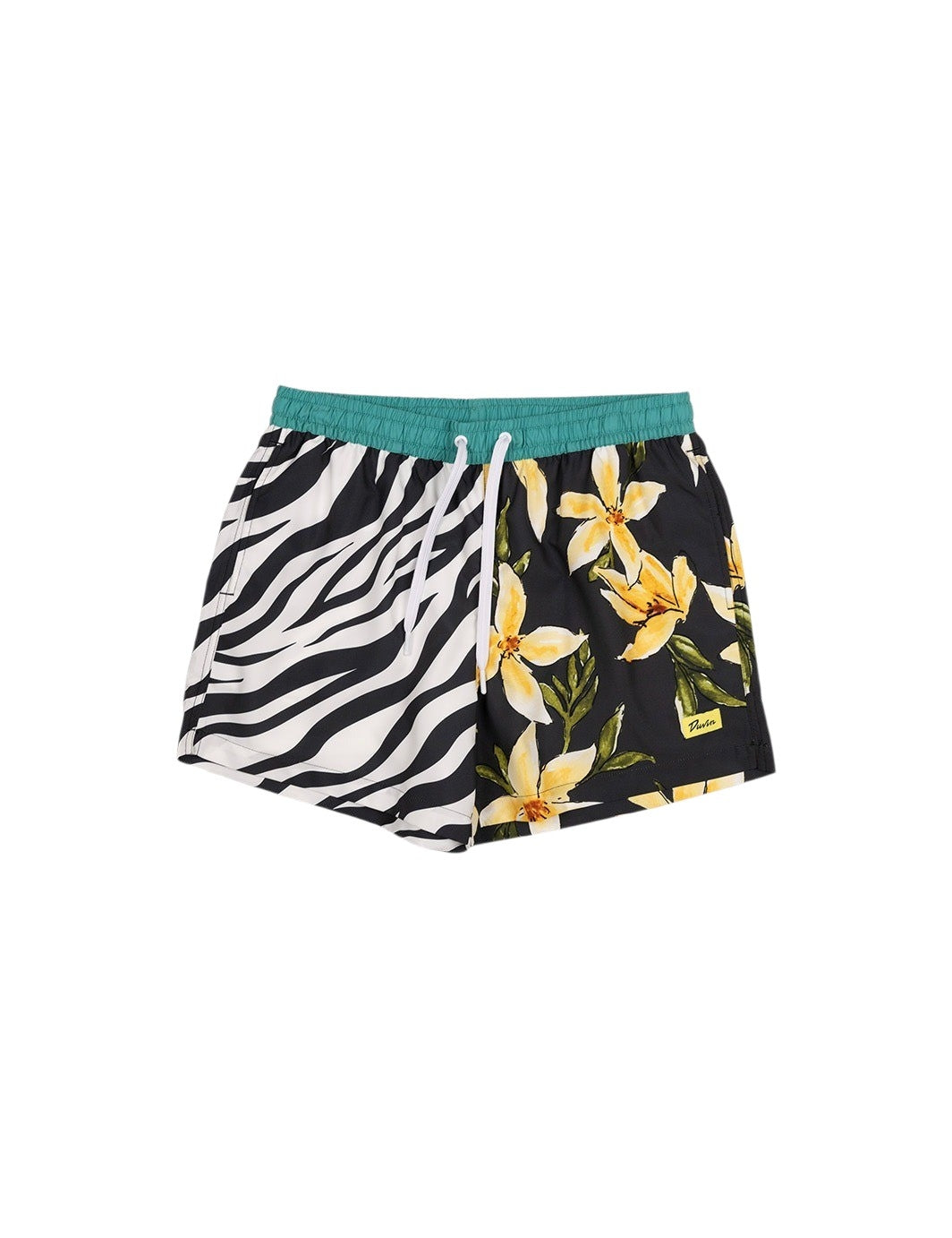 Duvin Flower Zebra Swim Short