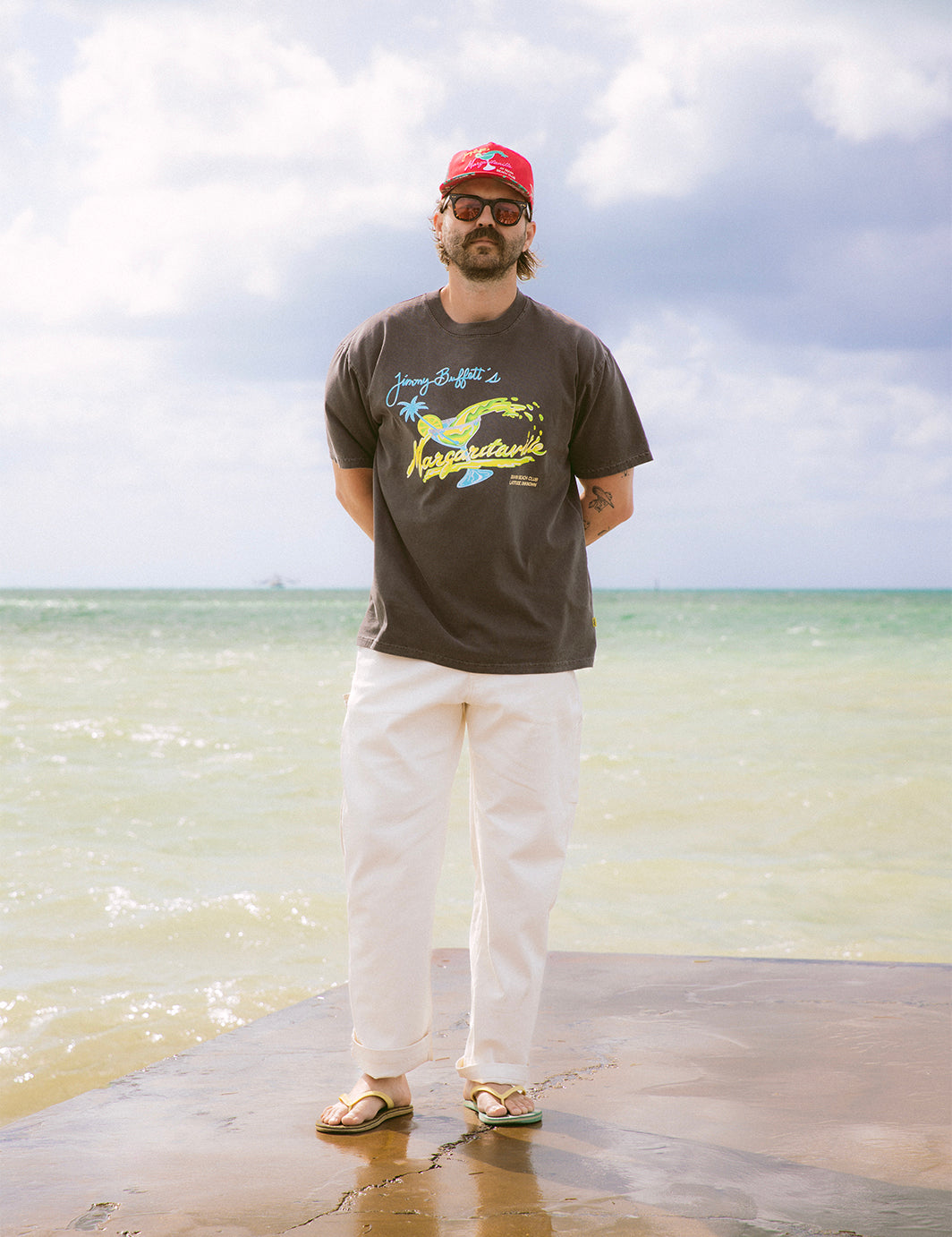 Duvin x Margaritaville Please Return Tee Black M