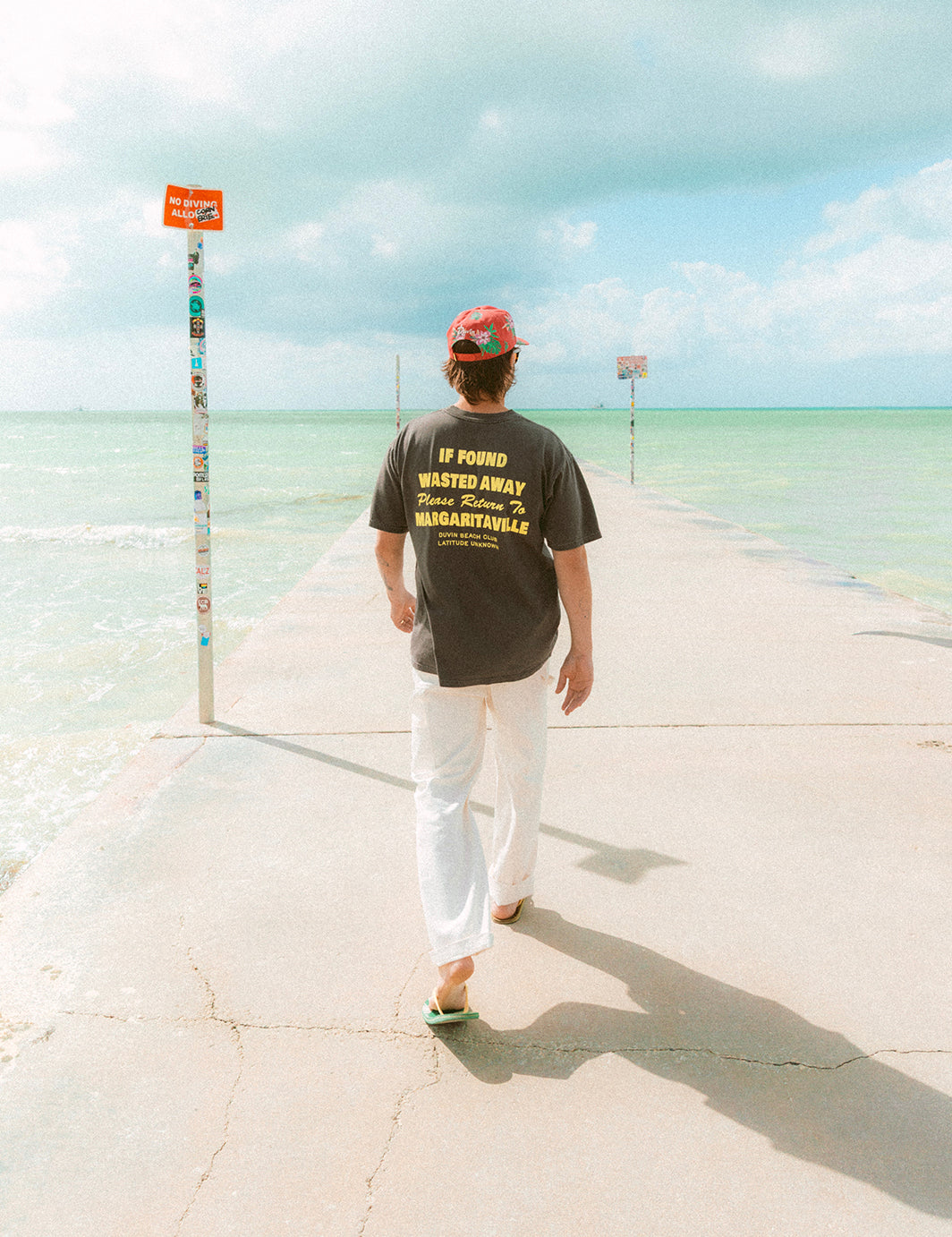 Duvin x Margaritaville Please Return Tee Black L