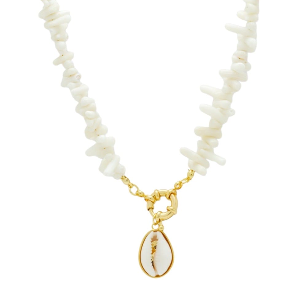 Salty Cali Waimea Necklace  White OS