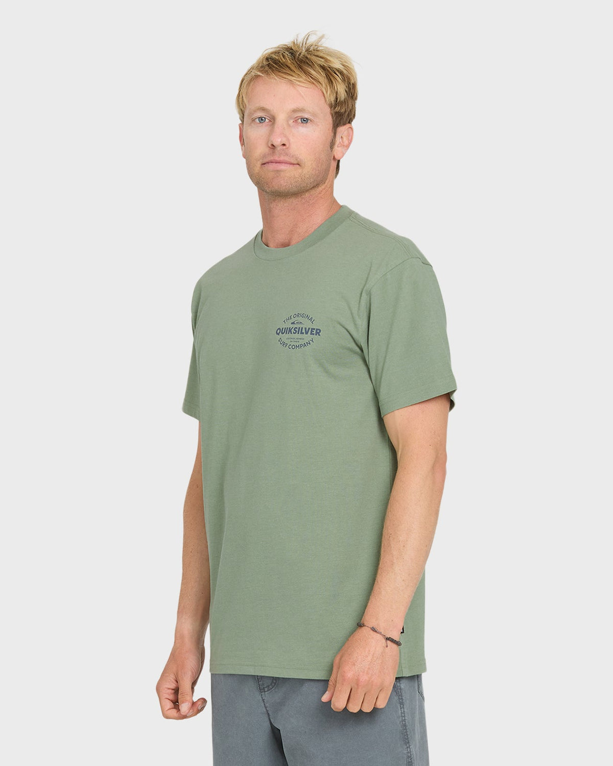 Quiksilver THE SHED MEN'S Shirt Lily Pad Heather M