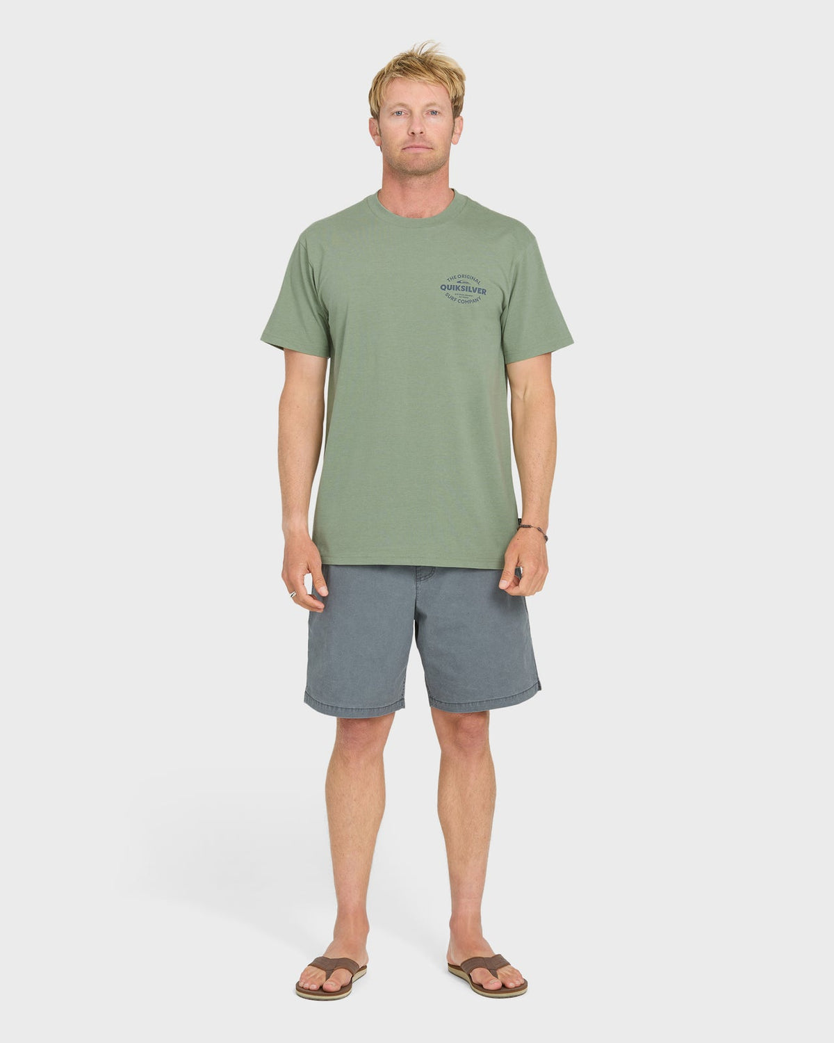 Quiksilver THE SHED MEN'S Shirt Lily Pad Heather M