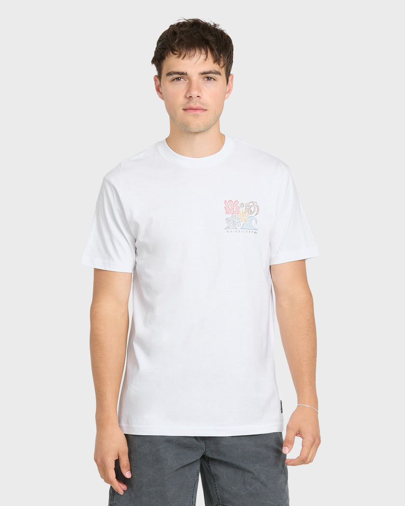Quiksilver COLLAGE MEN'S Shirt White XL