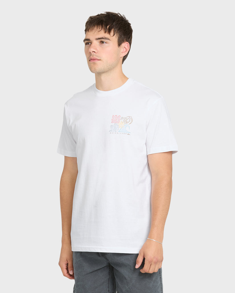 Quiksilver COLLAGE MEN'S Shirt White XL