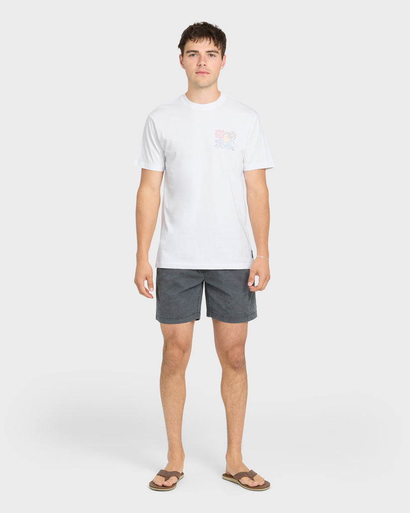 Quiksilver COLLAGE MEN'S Shirt White L