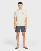 Quiksilver HAWAIIAN PARADISE MEN'S Shirt Silver Birch XL