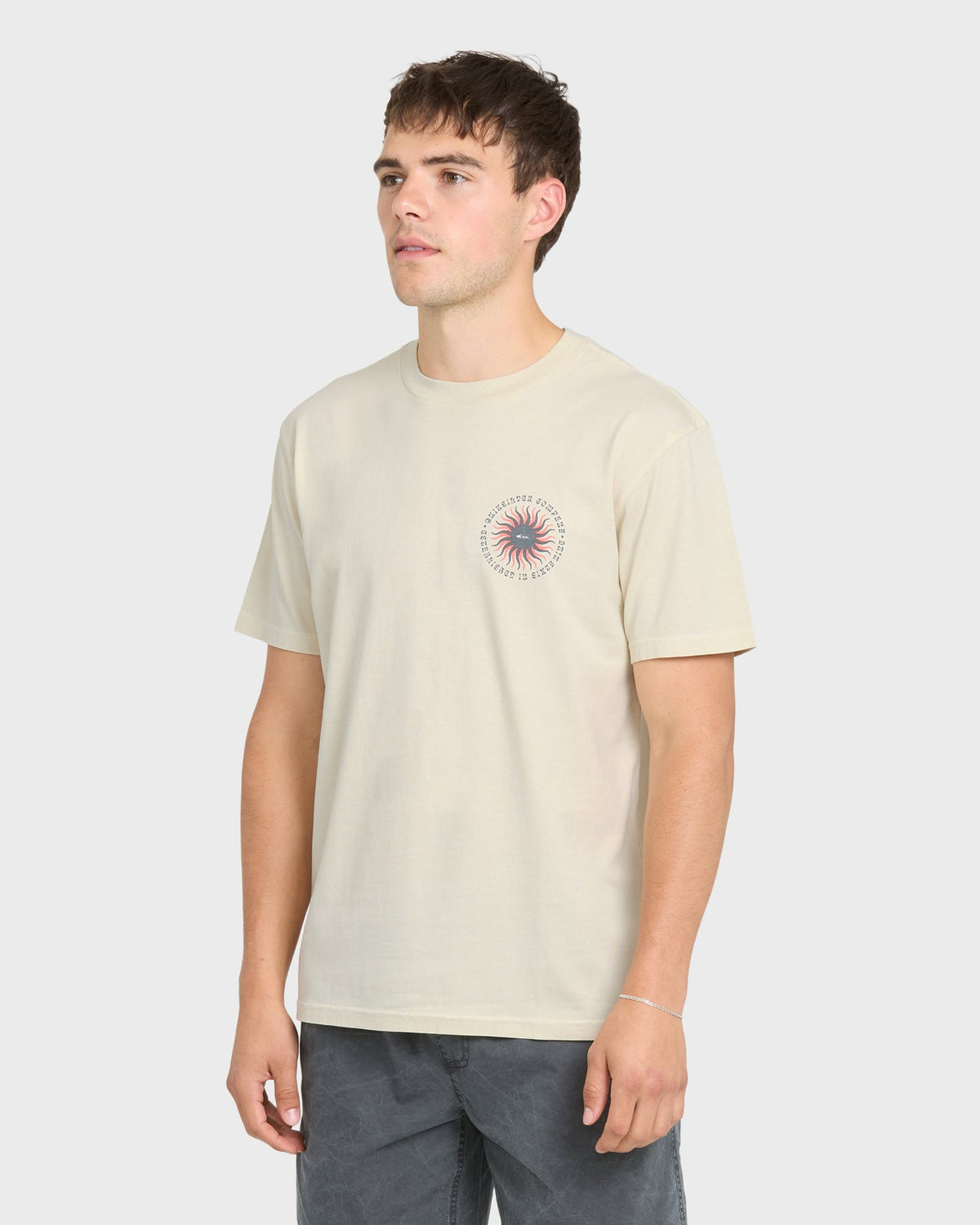 Quiksilver SUNNY DAY MEN'S Shirt Silver Birch XXL