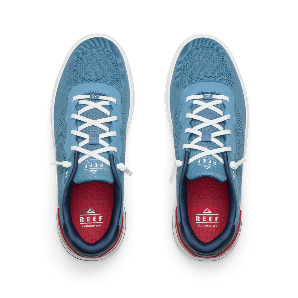 Reef Del Mar Mens Shoe Navy-White-Red 11