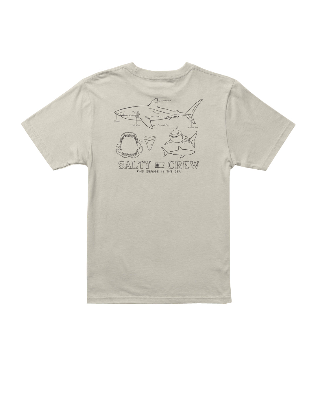 Salty Crew Great White Boys SS Tee Bone S