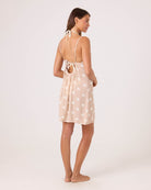 Roxy Puka Dots Plunge Dress NEUTRAL COMBO L